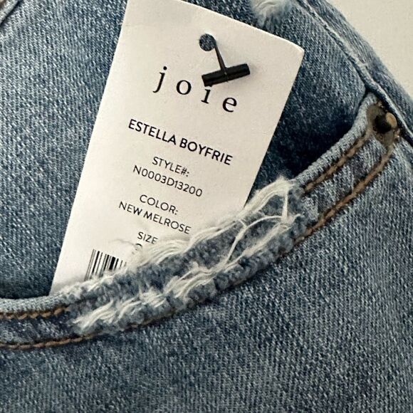 Joie Estella Boyfriend Relaxed Fit Distressed Jeans | Size 32 - Picture 9 of 10